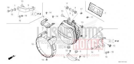 PROJECTEUR (CB650RA) CB650RAP de 2023